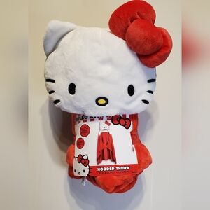 161. NWT - Hello Kitty Hooded Throw W/ Pockets